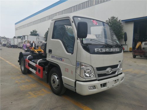 福田小卡4方車廂可卸式垃圾車
