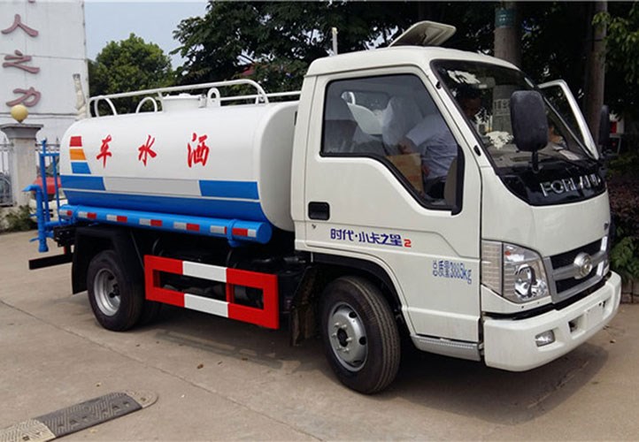國六藍牌福田小卡之星3噸灑水車