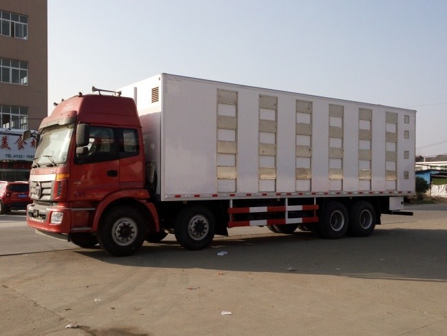 福田歐曼前四后八豬仔畜禽運輸車