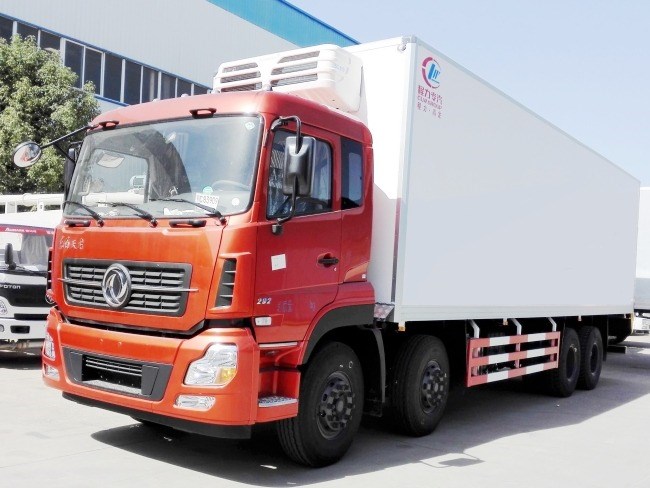 (廂長9.6米)東風天龍前四后八冷藏車