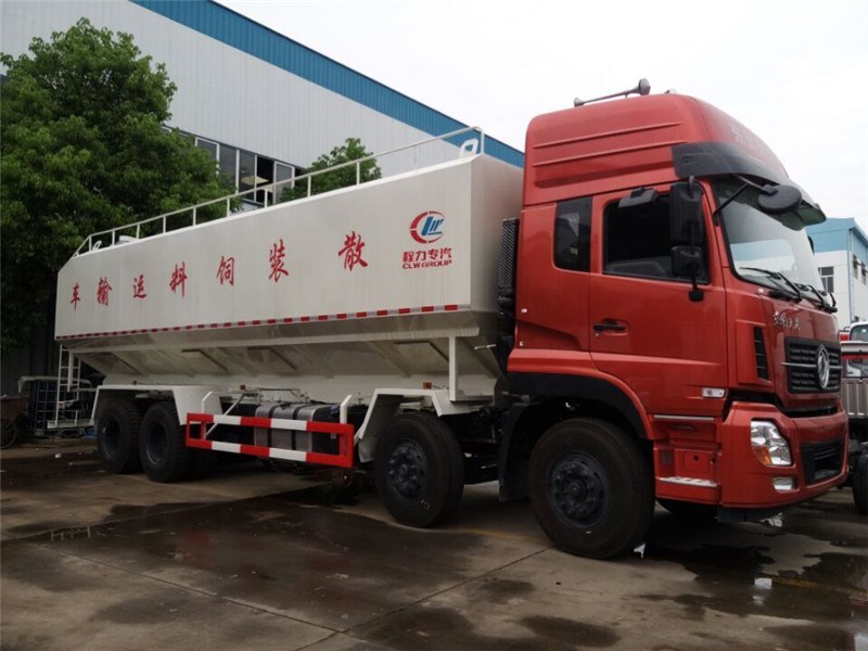 東風天龍前四后八散裝飼料運輸車圖片2