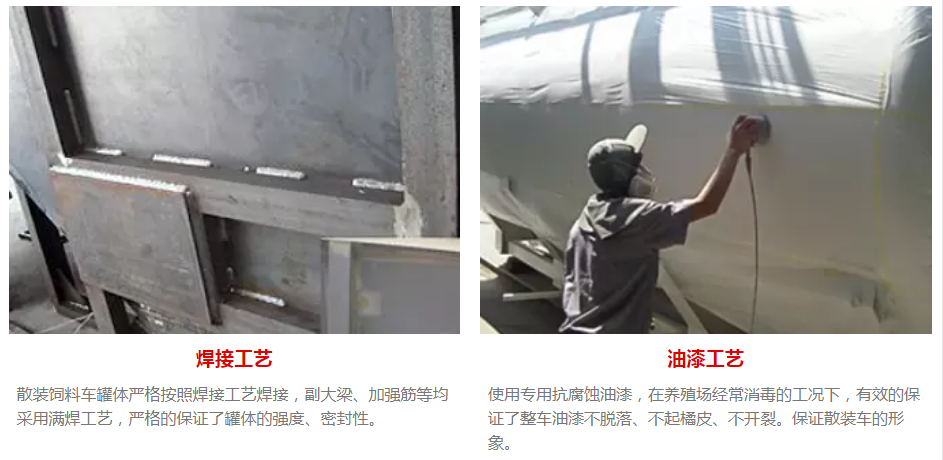 散裝飼料車焊接工藝油漆工藝展示